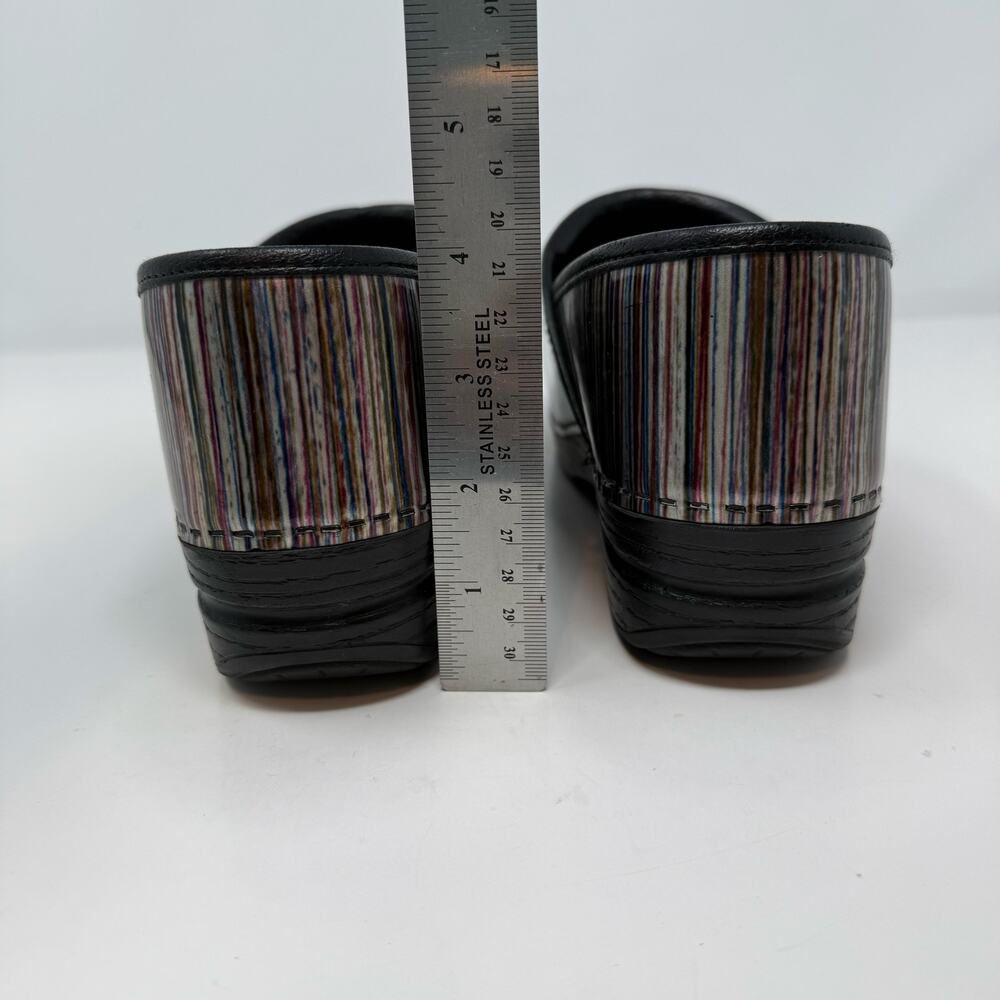 Dansko Professional XP Clogs Women's 39 Patent Leather Multicolored Stripe - Picture 6 of 14